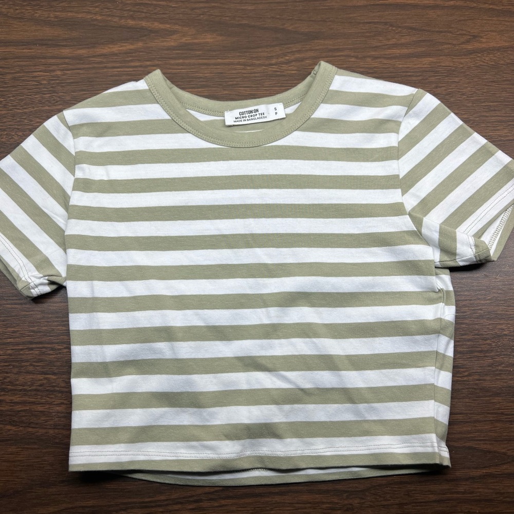 Striped crop top